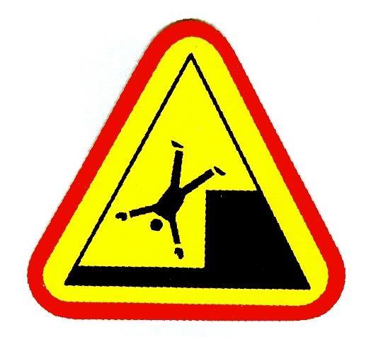 person falling sign