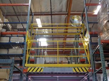 Safety gates for rack supported modules