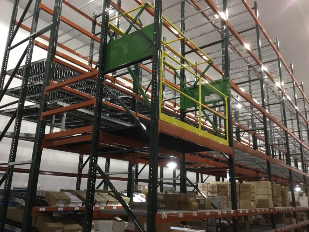 Rack Supported Pivoting safety gate